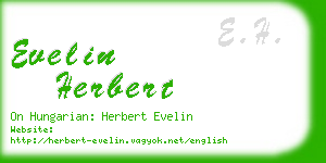 evelin herbert business card